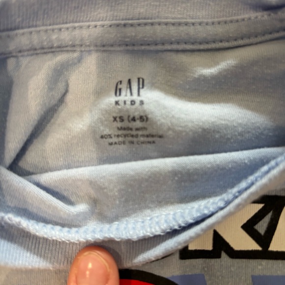 Gap kids Mario Kart Kids Long Sleeve Shirt - Blue - Picture 2 of 4